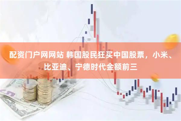配资门户网网站 韩国股民狂买中国股票，小米、比亚迪、宁德时代金额前三