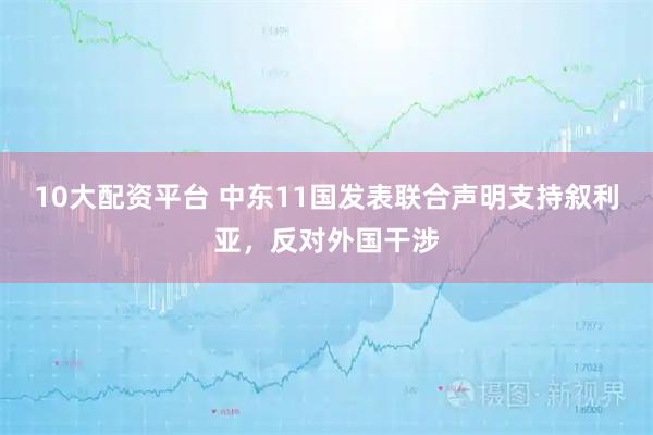10大配资平台 中东11国发表联合声明支持叙利亚，反对外国干涉